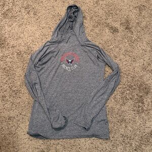 Washington Capitals Hockey Club T-Shirt Hoodie Womens Medium Gray NHL Licensed